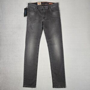 Alberto Jeans Mens 31x34 Black Denim Stretch Regular Slim Fit Cosy Designer‎ NWT